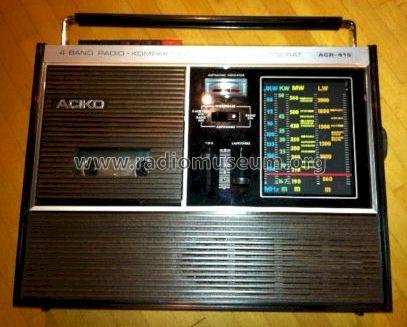 4 Band Radio Kompakt Kassetten Tonbandgerät ACR-415; ACIKO Electronics (ID = 1103426) Radio