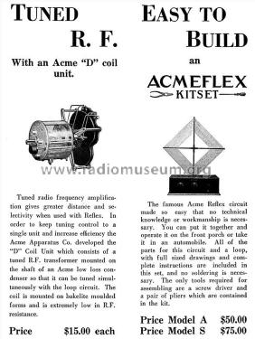 Acmeflex Model A; Acme Apparatus Co.; (ID = 2745728) Kit