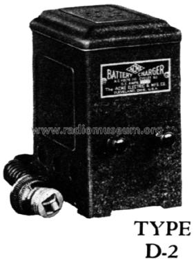 Dry Charger D-2; Acme Elec. & Mfg. Co (ID = 1803041) Aliment.