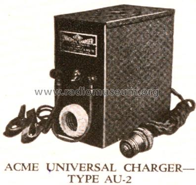 Universal Charger AU-2; Acme Elec. & Mfg. Co (ID = 1795874) Strom-V