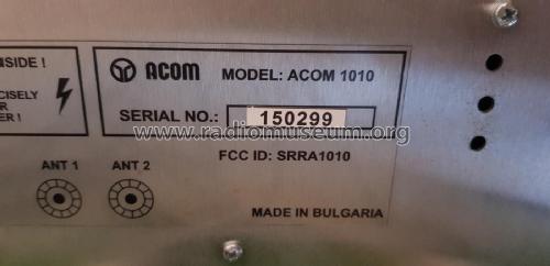 HF Linear Amplifier 1010; ACOM; Bozhurishte (ID = 2578774) Ampl. HF