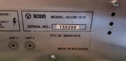 HF Linear Amplifier 1010; ACOM; Bozhurishte (ID = 2578774) RF-Ampl.