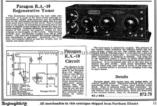 Paragon RA-10; Adams-Morgan Co. (ID = 947547) mod-pre26