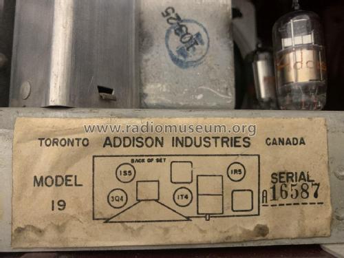 19 ; Addison Industries, (ID = 3182297) Radio
