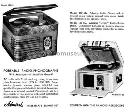 153-5L 'Gypsy' ; Admiral brand (ID = 1095322) Radio