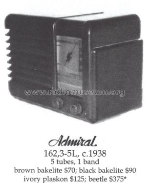 Aeroscope 163-5L Ch = 5L; Admiral brand (ID = 1384850) Radio