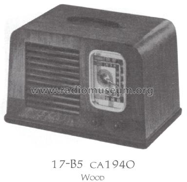 17-B5 ; Admiral brand (ID = 1469495) Radio