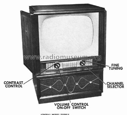 228DX16 Ch= 23A1, Run 3; Admiral brand (ID = 3185613) Televisión