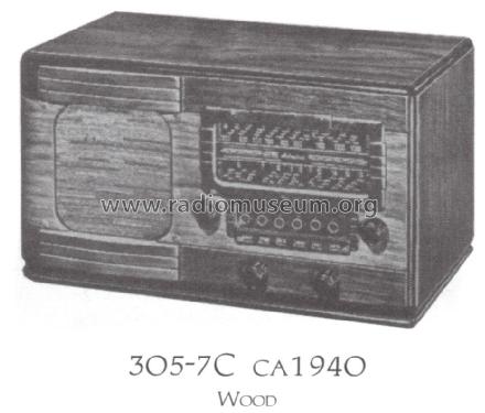 305 Ch=7C; Admiral brand (ID = 1469952) Radio