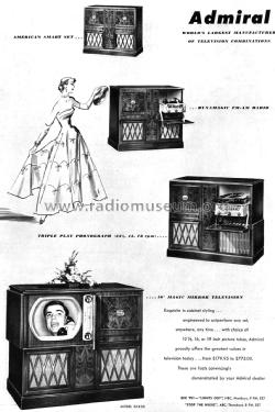 36X36 CH= 24E1 + 5B2; Admiral brand (ID = 2423045) TV Radio