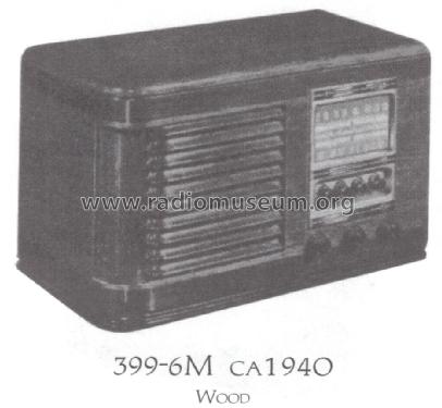 399-6M ; Admiral brand (ID = 1469966) Radio