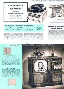 39X26 Ch= 24F1 + 5D2; Admiral brand (ID = 1101229) TV-Radio