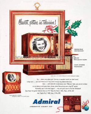 39X26 Ch= 24F1 + 5D2; Admiral brand (ID = 1540471) TV Radio