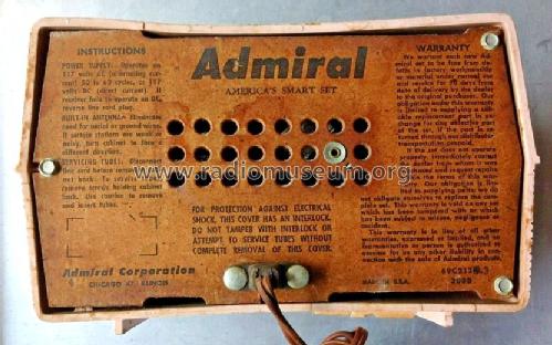 4L24 Ch= 4L2; Admiral brand (ID = 3155114) Radio