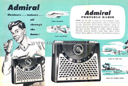 4V19 Ch= 4V1; Admiral brand (ID = 1095014) Radio