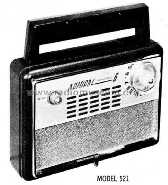 521 Ch= 6T2; Admiral brand (ID = 649422) Radio