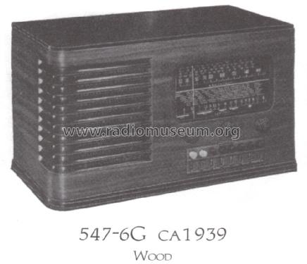 547-6G ; Admiral brand (ID = 1469975) Radio