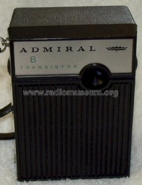6 Transistor Y701R Ch= 6R4; Admiral brand (ID = 1242298) Radio