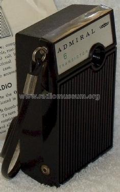 6 Transistor Y701R Ch= 6R4; Admiral brand (ID = 1242301) Radio
