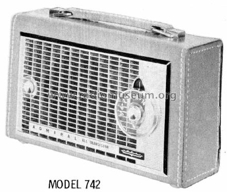 742 Ch= 7Q1; Admiral brand (ID = 481401) Radio