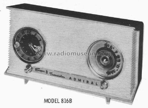 816B Ch= 8S1C; Admiral brand (ID = 580373) Radio