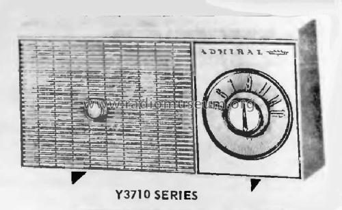 Admiral Y3710 Ch= 5E6; Admiral brand (ID = 186610) Radio