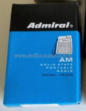 AM Solid State Portable Radio PR 202; Admiral brand (ID = 1734080) Radio