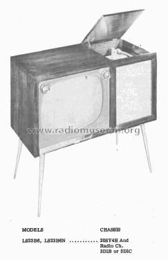 LS23B6 Ch= 20SY4H and 3D1B or 3D1C; Admiral brand (ID = 2330179) Fernseh-R