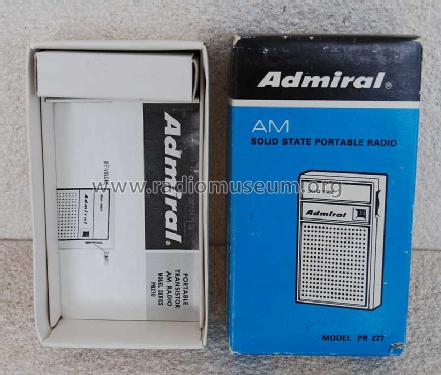 PR 277 Ch= 6T5; Admiral brand (ID = 457279) Radio