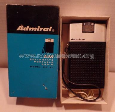 PR 91 Ch= 6B5; Admiral brand (ID = 2291594) Radio