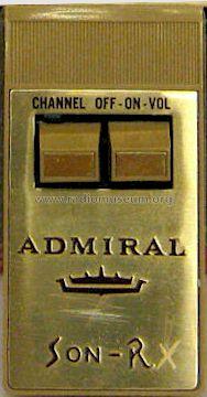 Son-R Remote Control S121G; Admiral brand (ID = 1008715) Misc