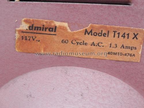 T141 X Ch= 14YP3CX; Admiral brand (ID = 1733674) Television