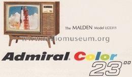 The Malden LG5311; Admiral brand (ID = 675587) Televisore