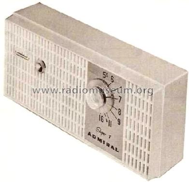 Y2027 'The Starliner' Super 7 Ch= 7V1B; Admiral brand (ID = 480894) Radio