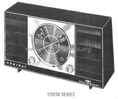 Y3321A Ch= 5D6D; Admiral brand (ID = 1545357) Radio