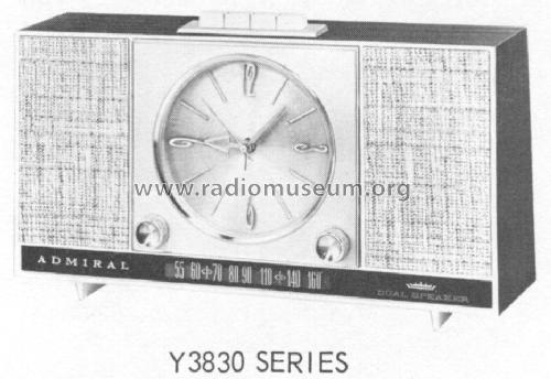 Y3831 Ch= 5D6F; Admiral brand (ID = 1545882) Radio