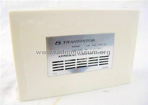 Eight Transistor YD201GP Ch= 8K4 ; Admiral brand (ID = 1489850) Radio