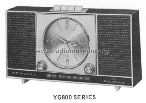 YG801 Ch= 5D6F; Admiral brand (ID = 1544935) Radio