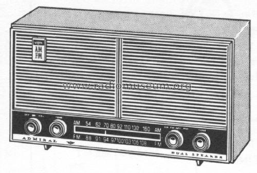 YH607 'Celestial' Ch= 6M4; Admiral brand (ID = 1565664) Radio