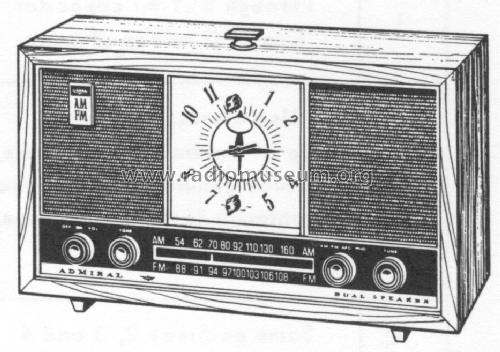 YHC641 'Reverie' Clock Radio Ch= 6M4A; Admiral brand (ID = 1565710) Radio