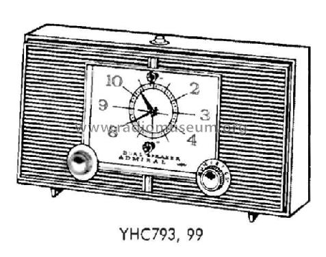 YHC799 Ch= 5E6A; Admiral brand (ID = 203296) Radio