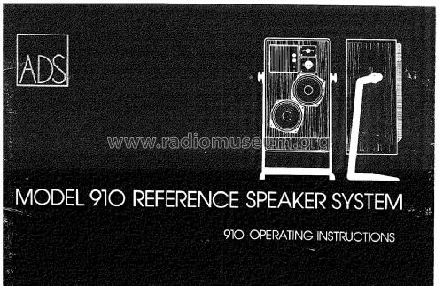 Three Way Speaker System ADS 910; ADS, Analog & (ID = 1962586) Speaker-P