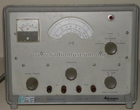 L.F. Signal Generator J-2; Advance Electronics (ID = 2739617) Equipment