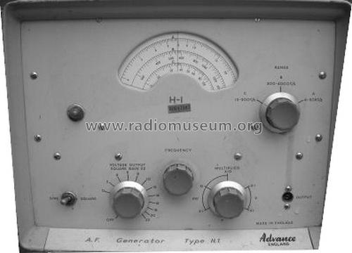 AF-Generator H-I ; Advance Electronics (ID = 393790) Equipment