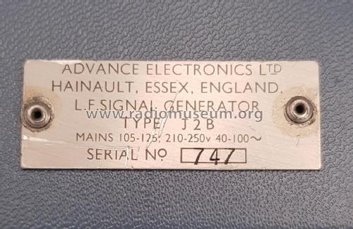 J2B; Advance Electronics (ID = 2516597) Equipment