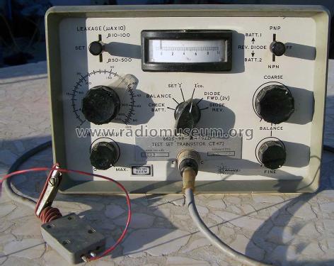 Transistor Tester CT472 T.TI/S TT1S; Advance Electronics (ID = 1097810) Equipment