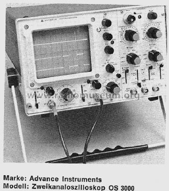 Zweikanaloszilloskop OS-3000; Advance Electronics (ID = 867254) Equipment