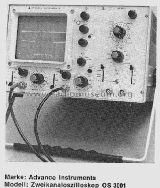 Zweikanaloszilloskop OS-3001; Advance Electronics (ID = 867414) Equipment