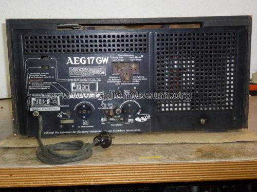 17GW ; AEG Radios Allg. (ID = 1153147) Radio