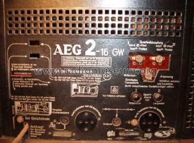 2-16GW ; AEG Radios Allg. (ID = 80747) Radio